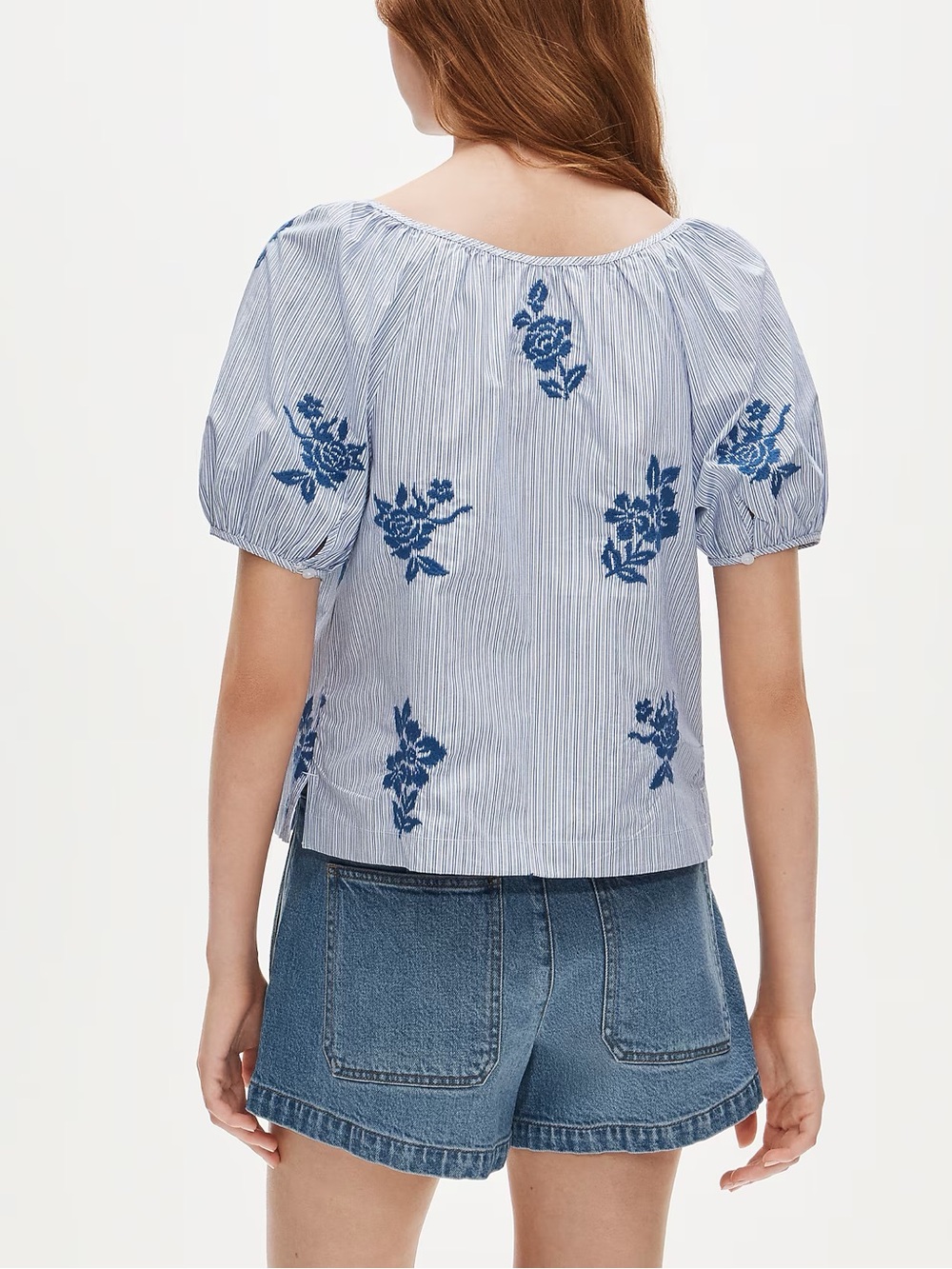 Women’s J.Crew Floral Cotton Shirt Top Blouse Embroidered New NWT - Picture 3 of 11